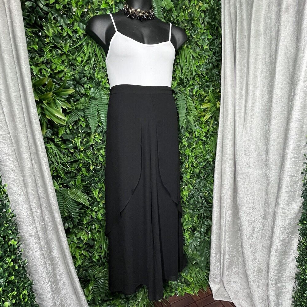 ADRIANNA PAPELL Pants‎ Women 20W Black Sheer Evening Wide Leg $139 NWT 1947